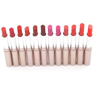 Lippenstift-Make-up, modische, bunte Lippenstifte, 24 Stück, 12 Farben, feuchtigkeitsspendendes rotes Lippenstift-Set P8516, Nettogewicht: 1,7 g