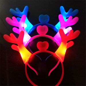 flashing party Luminous antlers flash Christmas antlers dragon horn toys night market stall antler head hoop