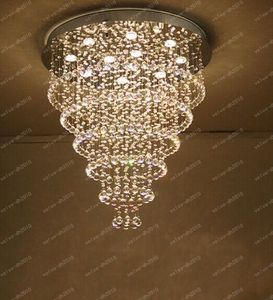 K9 Crystal Chandelier "Rain Drop" Crystal Ceiling Lamp with LED GU10 Bulbs Living Room Bedroom Restaurant Droplight Lights