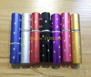 100pcs/lot Free Shipping 5ML Mini Portable Makeup Aftershave Refillable Perfume Empty Bottle Spray Atomizer With star,