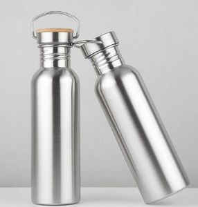 Garrafa de água de aço inoxidável isolada da garrafa larga das garrafas do curso da boca do vácuo com punho