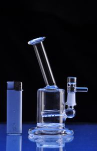 Mini Pocket Bong Recycler Oil Rigs Bong Clear Tubi per acqua in vetro spesso Spedizione gratuita