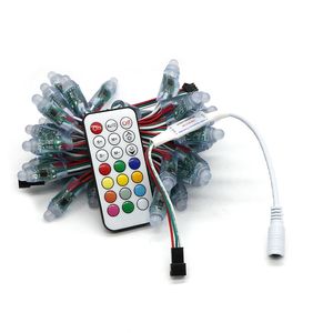 Umlight1688 متعددة الكمية dc5v WS2811 بقيادة بكسل وحدة 12 ملليمتر ip68 للماء كامل اللون rgb سلسلة عيد الميلاد الصمام الخفيفة تحكم مجانية