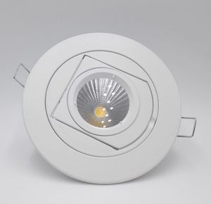 Cena hurtowa 10 W LED Downlight Downlight COB 15W Regulowany zagłębiony Super Bright Indoor Light 85 ~ 265V CE RoHS Gwarancja 2 rok