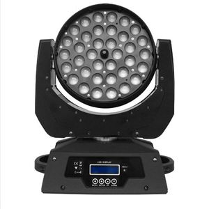Free shipping High quality 36x10W Quad color RGBW 4 in 1 Zoom Wash LED Moving Head Light