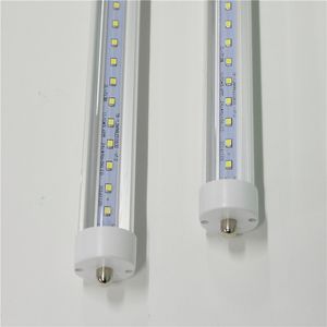 Tubos LED T8 Luzes de 2ft 3ft 4ft 22W AC85-265V FA8 Um pino único PF0.9 SMD2835 100LM/W 5000K 5500K Substituição Lâmpadas fluorescentes R17d Gire 2pins Bulbo linear 1200mm