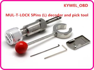 Nowe MUL-T-Lock 5pins (L) Dekoder i narzędzie do wybierania, MUL-T-Lock 5 Pins Left Sight Dekoder, narzędzie do zbierania blokady, MUL T Zamknięcie, narzędzie ślusarskie