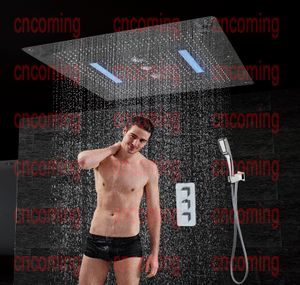 Shower Panel Tap Faucet 6 functions Thermostatic Mixer Valve 800x800 Bath LED Ceiling Shower Head Waterfall Rain Swirl Double Rain HF5424