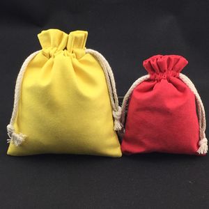 Thick Leather Towel Suede Jewelry Storage Bag Drawstring Travel Prayer Bead Neckalce Bracelet Bag Protective Cover Gift Packaging Pouch