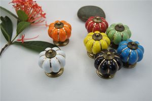 handle handles door hardware pumpkin drawer pulls ceramics drawer pulls knobs cabinet handles drawer pulls antique drawer pulls