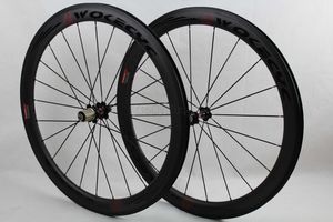 700C Carbon Fiber Road Bike Wheelset, 50mm Depth Clincher/Tubular, R36 Hubs, Basalt Braking Surface