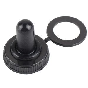 10Pcs 6mm, 12mm Gomma nera Toggle Grandi cappelli con interruttore Tappo copri stivale impermeabile B00076 BARD