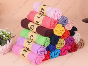 Cheap Solid Colors Long Scarves 175 x 90 cm Cotton Shawl Spring And Autumn Wraps For Women 20 Colors