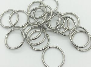 6000pcs Split keychains ring keyring 25mm Key Ring Chain Loop Pocket Photo Clasps Connectors Silver