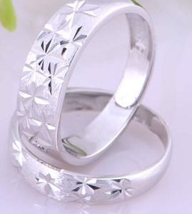 925 Sterling Silber Überzogene Paar Ringe Für Hochzeit Zubehör Weihnachtsgeschenk Koreanischen Stil Neue Großhandel Heißer Verkauf Dhl Kostenloser Versand