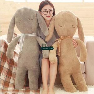 Dorimytrader Lovely Soft Cartoon Rabbit Pluszowa Poduszka Doll Gigantyczny Nadziewane Anime Bunny Poduszki Zabawki Toy Baby Present 39inch 100 CM DY60676