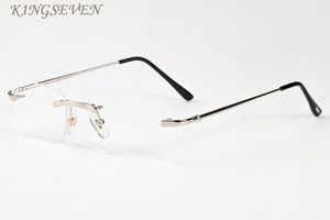 Designer Buffalo Horn Solglasögon För Män Kvinnor Stor Oversize Retro Rosa Lila Clear Lens Flera Rimless Solglasögon med låda och väska