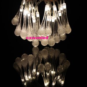 2m 20LED LED-sträng ljus varm vit RGBY Vatten Drop Fairy Christmas Lights for Party Wedding Indoor Decoration
