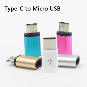 Micro USB till typ C-adapter Konvertera anslutningsdata synkronisering och laddningskonverterare för Samsung Huawei Xiaomi Type-C-enheter
