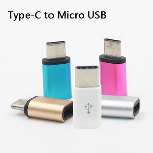 Adattatore da micro USB a tipo C Convertitore di conversione dati Convertitore di sincronizzazione e ricarica per dispositivi Samsung Huawei Xiaomi Tipo-C