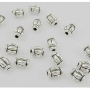 1000Pcs Tibetan Silver alloy Spacer Beads For Jewelry Making Craft Findings 6x4.5mm
