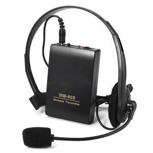 Nuovo TOPS WR-603 Microfono portatile Trasmettitore FM wireless Ricevitore Lavalier Clip + Set microfono auricolare per riunioni Conferenze