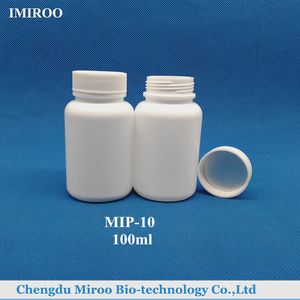 12PCS 100g botella blanca plástica redonda de las píldoras de las píldoras de 100ml 100ml