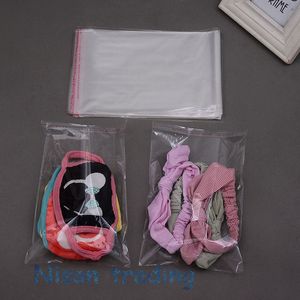 Customize clear self adhesive OPP bags-26*35cm 100pcs/pack transparent self seal jewelry plastic bag, reopenable glue tape poly pocket