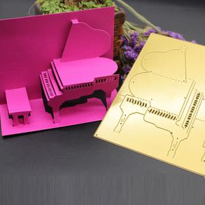 Stahlschablonen großhandel-DIY Scrapbooking Metall Stanzformen Schablone Scrapbook Album Papier Karte Präge Handwerk Kohlenstoffstahl Gold