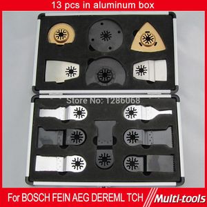 FREE SHIPPING 13pcs/set Oscillating Multi Tool Saw Blades Accessory fit for Fein, Dremel etc Multimaster