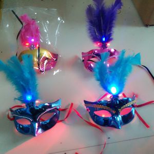 ハロウィーンのマスク、羽、照明、バー、ダンス、ライト、、ベンダー、卸売用品導入レイブおもちゃ