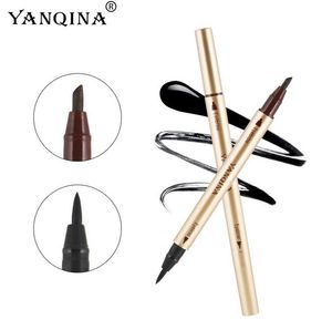 DHL Free 2016 New Yanqina Long-Tracking Makijaż Wodoodporna Eyeliner Pencil Pencil Precycid Double End Ciecz Eye Liner