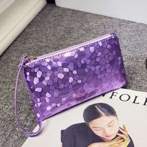 Paillette Handbag Leather Wallet Coin Purse Clutch Designer Luxury women's clutches women evening bags phone bag for iphone 6s plus 7