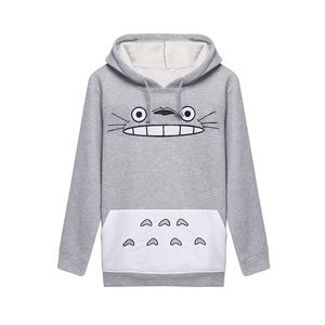 Bästsäljare Kvinna Totoro Cartoon Printing Långärmad Även Midnatt Set Hoddies Kvinnor T-shirts Man Sweatshirt Kläder 3D Tshirt Sport kostym