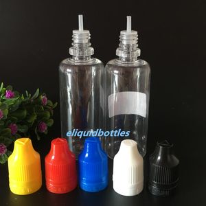 50ml Atacado PET Dropper vazio garrafas claras 50 ml garrafas de plástico para 50 ml Eliquid Ejuice com Tamper Cap Childproof 1000pcs Via DHL