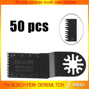 50 pcs 32mm precisão japão dente ferramenta oscilante lâminas de serra acessórios fit para ferramentas de poder Multimaster como Fein, Dremel etc
