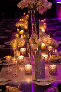 H7cm * W7CM, FedEx / EMS Free Ship, Glass Crystal Votive Candle Holder, Bröllop Centerpiece Home Decoration