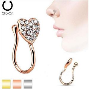 Moda sexy in acciaio inossidabile piercing gioielli naso diamante borchie diamante nuovo ornamento femminile 10 pezzi