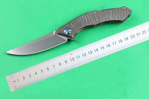 Drop Shipping Neues Designer-Flipper-Klappmesser aus D2-Stahl 59-60HRC Klinge mit Stonewash-Finish, Titangriff, IKBS-System