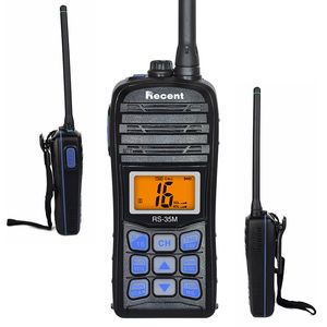 5W W VHF Walkie Talkie RS M IP67 Radio marino a prueba de agua Pantalla LCD Transceptor ch Dwa Way Radio de jamón