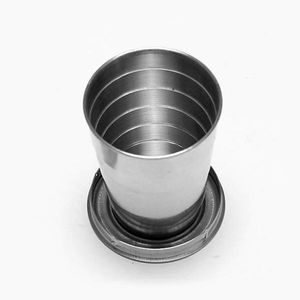 Wholesale-Folding Collapsible Cup Stainless Steel Portable Outdoor Travel Camping Best Selling