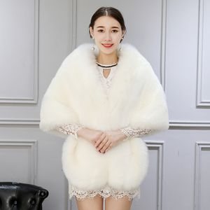modabelle Winter Bridal Fur Wraps Wedding Bolero Jacket Cheap Bridal Shawl Capes Plus Size Bolero Faux Fur Shawls Wedding Jakects