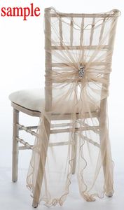 2015チュールクリスタルロマンチックな美しい椅子サッシサンプル02