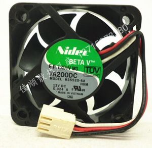 新しいNIDEC TA200DC H35520-58 12V 0.024A 50 * 50 * 15 5CM 3ラインミュートファン