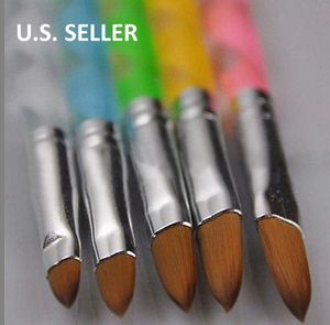 TDUSA - 5Pcs Acrylic 3D Painting Drawing UV Gel DIY Brush Pen Tool Set - NT#R56