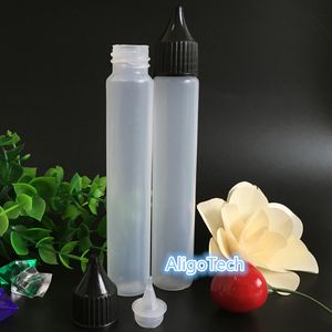 Vendita calda Bottiglie di penna in plastica PE a bocca larga da 30 ml con tappo a prova di bambino Punta larga per bottiglie di forma E-liquid E-juice Nave libera