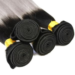 dhl brazilian hair bundles 1b 613 1b grey color straight wave straight human hair weaves elibess