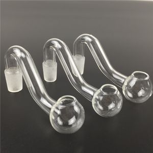 Tubo de pyrex queimador de óleo de vidro masculino de 10mm para plataformas de petróleo bongos baratos queimadores de óleo de mão tubo para fumar