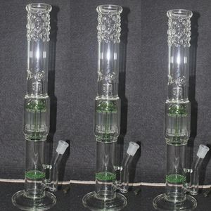 Superstorlek 19 tums bikaka glas bong vattenrör hookahs med 18,8 mm klockform vacker hållbar