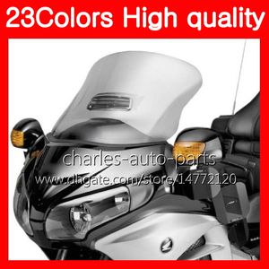 100% ny motorcykel vindruta för Honda Goldwing GL1800 01 02 03 04 05 06 07 08 09 10 GL 1800 GL-1800 Chrome Black Clear Smoke Windshast